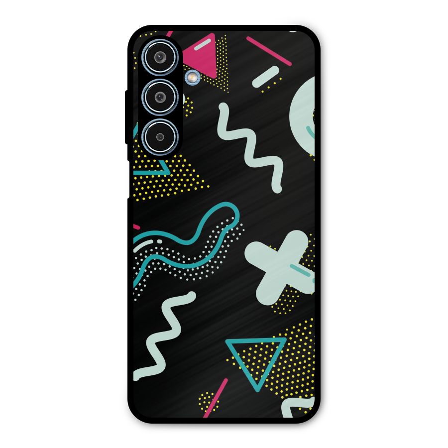 Shapes Pattern Metal Back Case for Galaxy M35