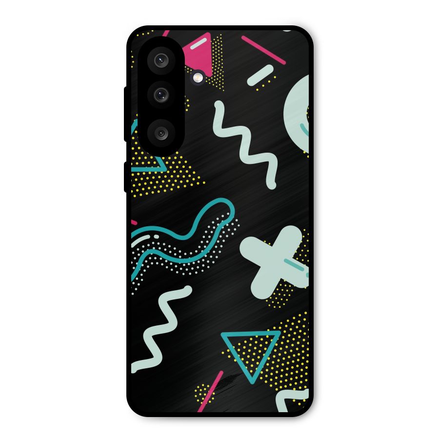Shapes Pattern Metal Back Case for Galaxy M56
