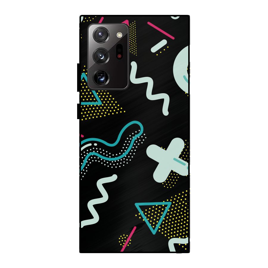 Shapes Pattern Metal Back Case for Galaxy Note 20 Ultra 5G