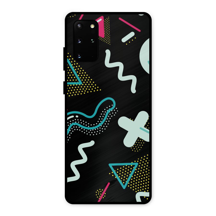 Shapes Pattern Metal Back Case for Galaxy S20 Plus
