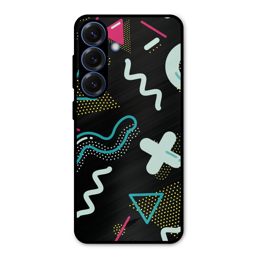 Shapes Pattern Metal Back Case for Galaxy S25