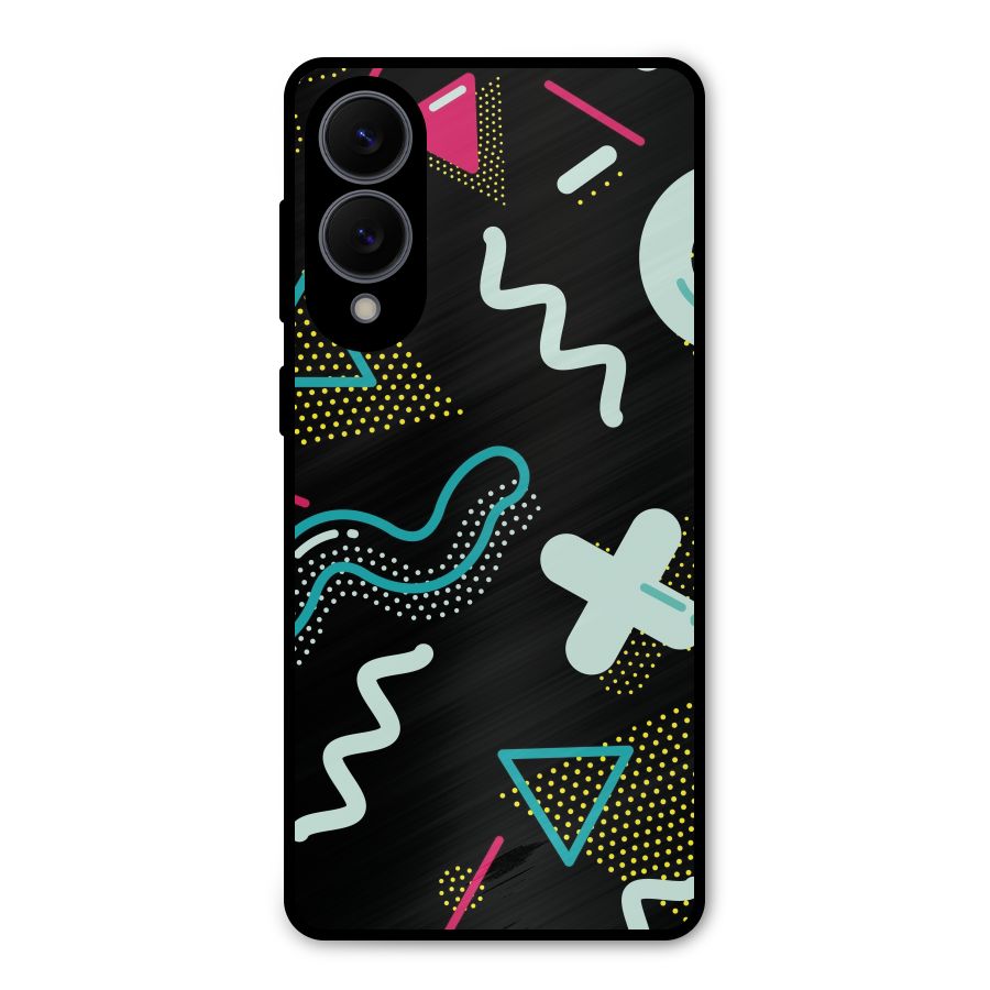 Shapes Pattern Metal Back Case for Galaxy S25 Edge