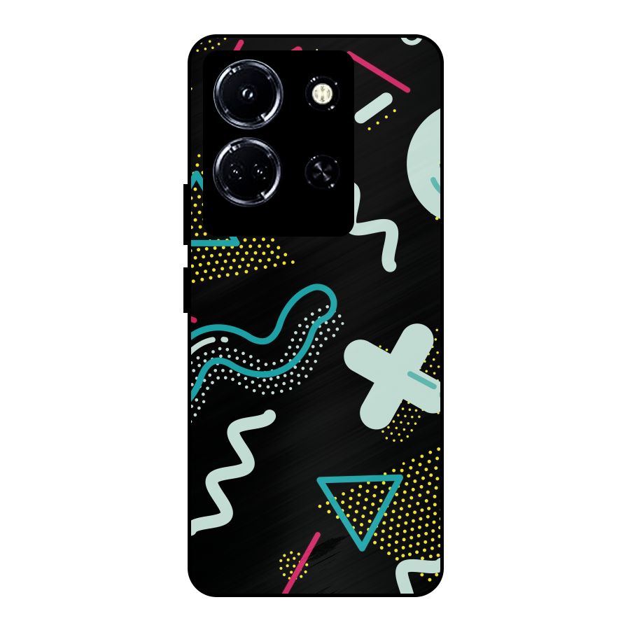 Shapes Pattern Metal Back Case for Infinix Note 30 5G