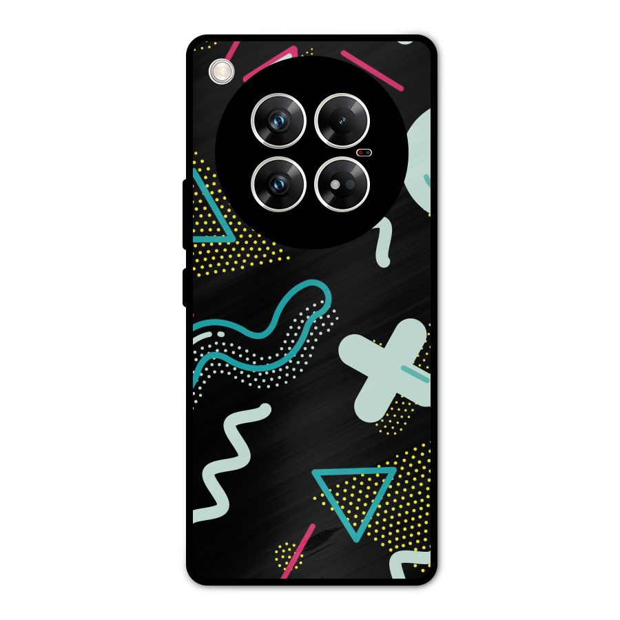 Shapes Pattern Metal Back Case for Infinix Zero 40 5G