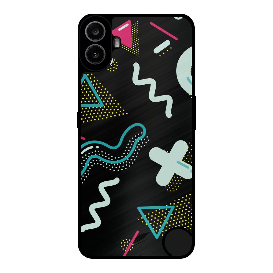 Shapes Pattern Metal Back Case for Nothing CMF Phone 1