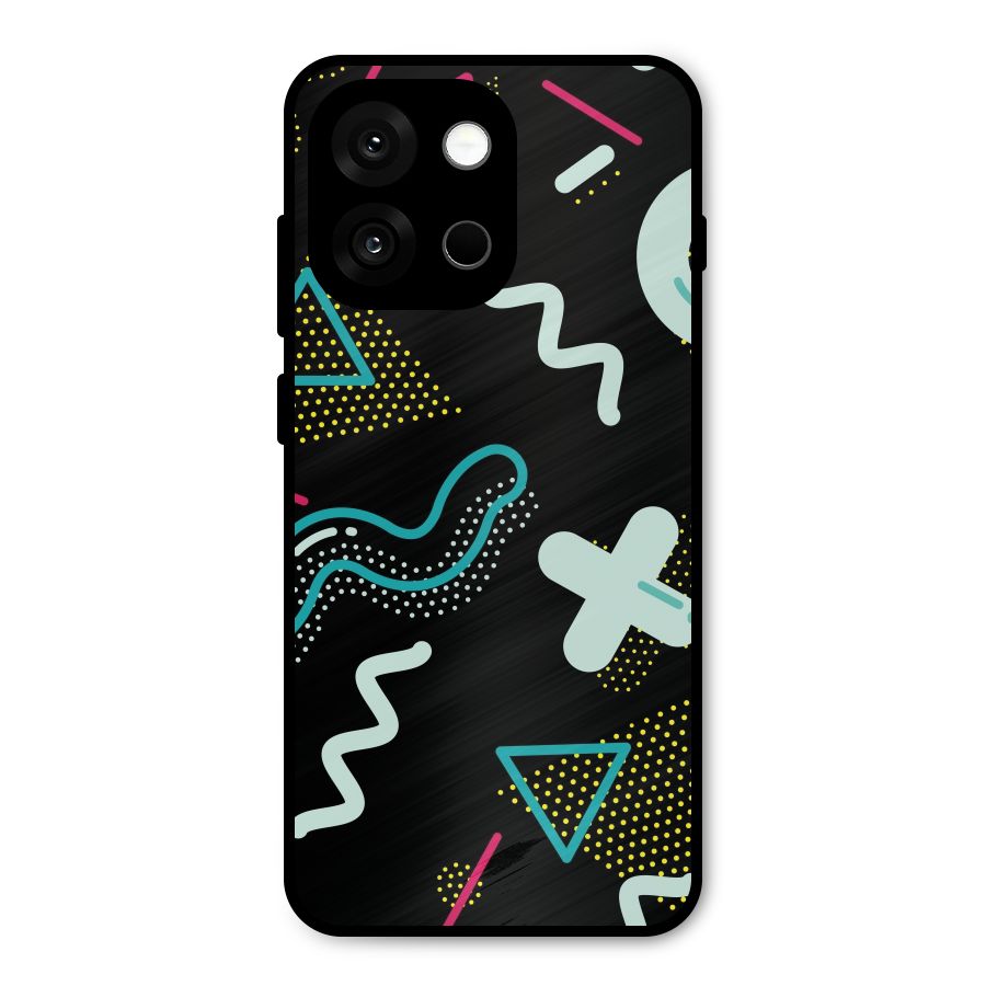 Shapes Pattern Metal Back Case for OnePlus 13s