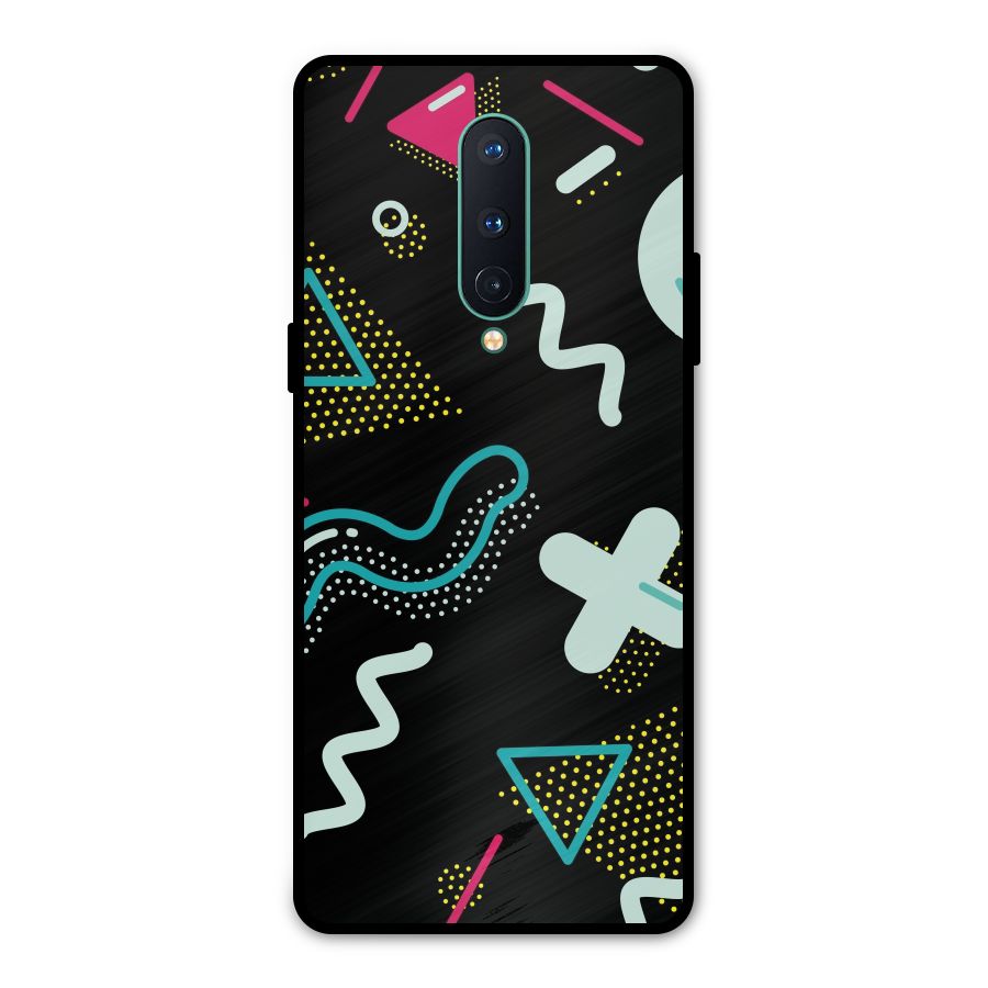 Shapes Pattern Metal Back Case for OnePlus 8