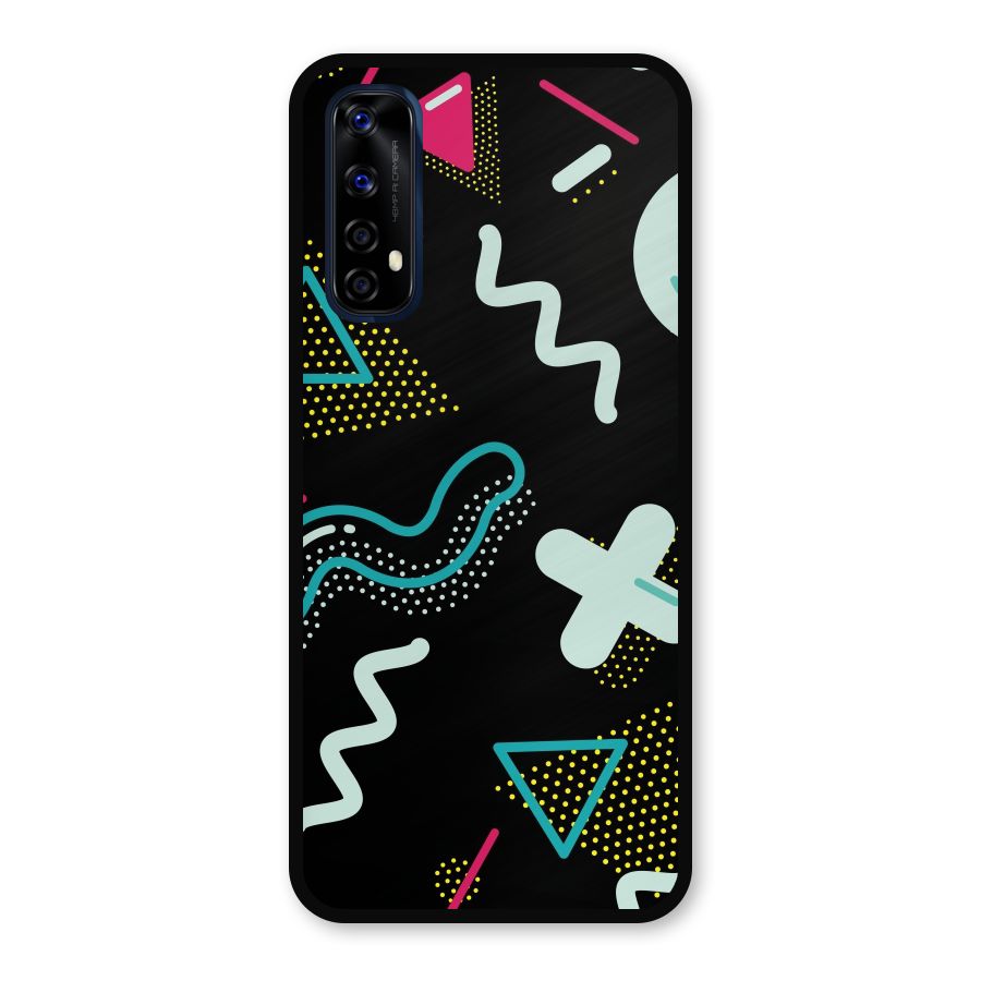 Shapes Pattern Metal Back Case for Realme Narzo 20 Pro