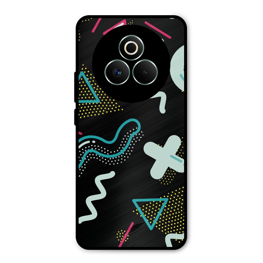 Shapes Pattern Metal Back Case for Realme P3 Pro