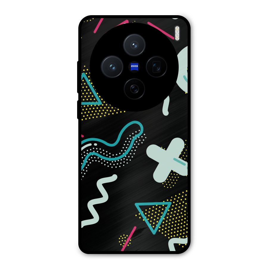 Shapes Pattern Metal Back Case for Vivo X200