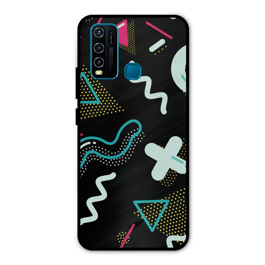 Shapes Pattern Metal Back Case for Vivo Y50