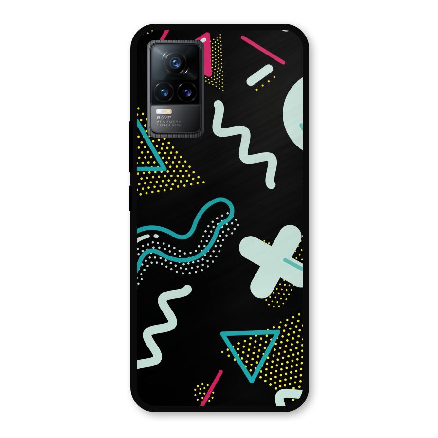 Shapes Pattern Metal Back Case for Vivo Y73