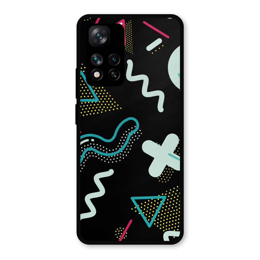 Shapes Pattern Metal Back Case for Xiaomi 11i 5G