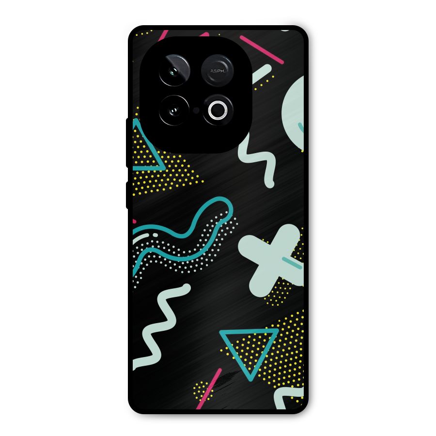 Shapes Pattern Metal Back Case for iQOO Neo 10