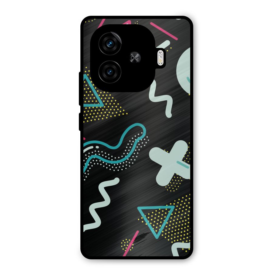 Shapes Pattern Metal Back Case for iQOO Neo 10R