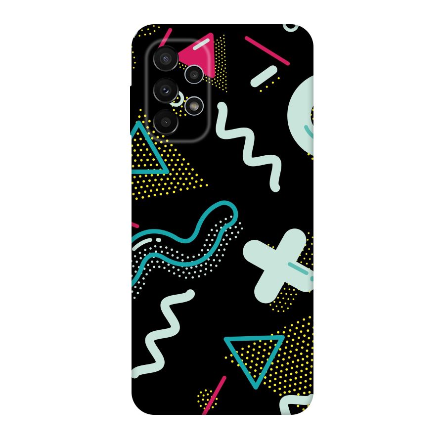 Shapes Pattern Original Polycarbonate Back Case for Galaxy A23