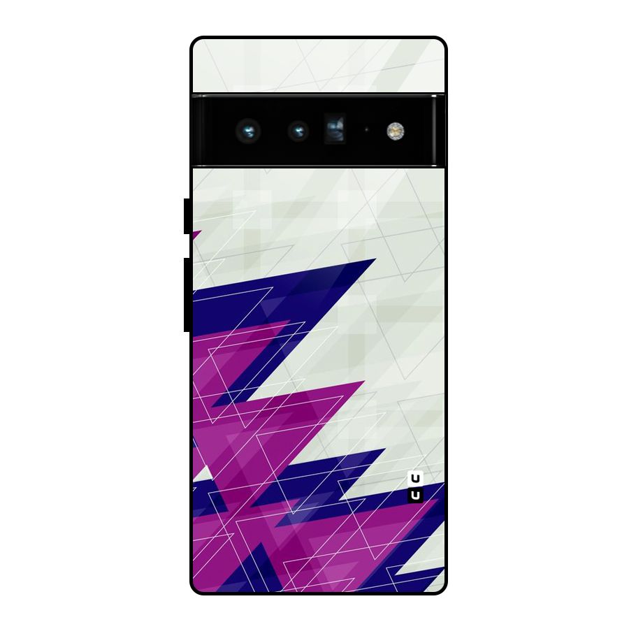 Sharp Abstract Design Glass Back Case for Google Pixel 6 Pro