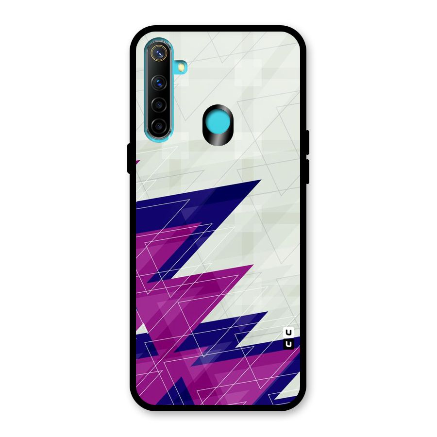 Sharp Abstract Design Glass Back Case for Realme Narzo 10