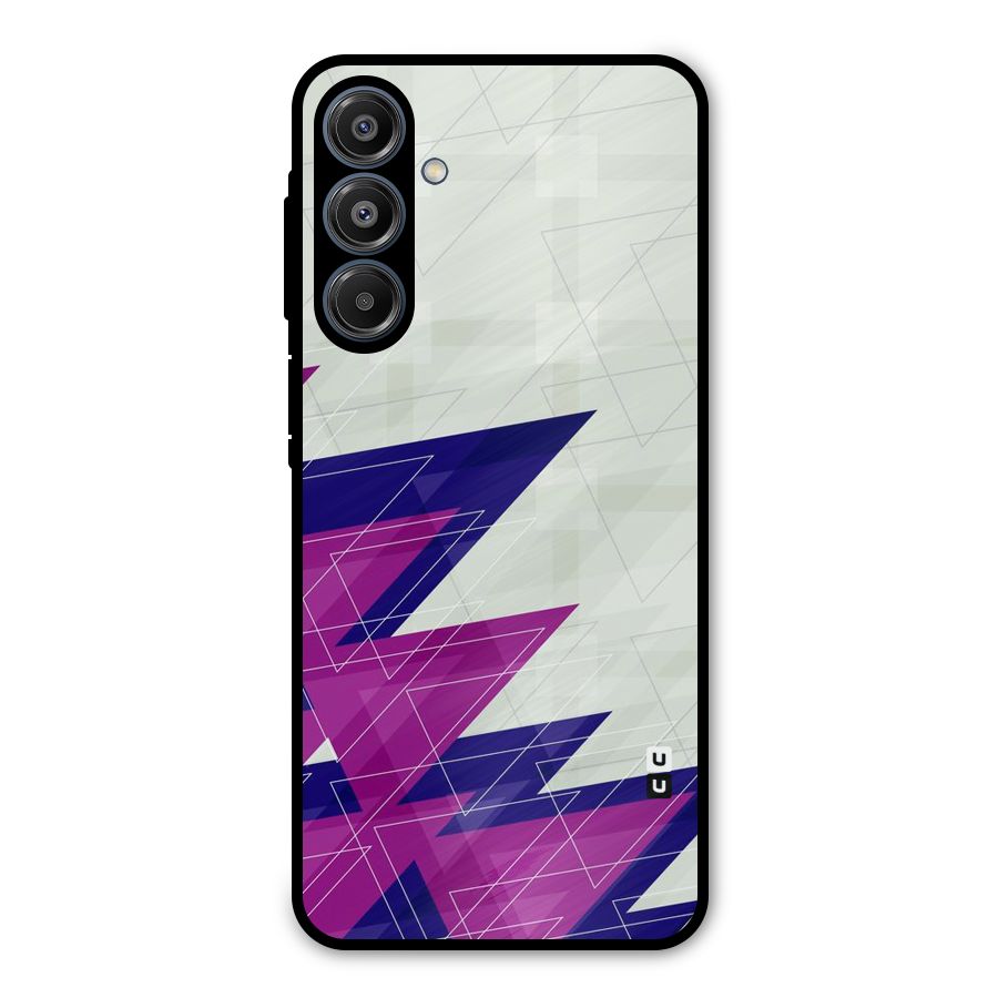 Sharp Abstract Design Metal Back Case for Galaxy A16 5G