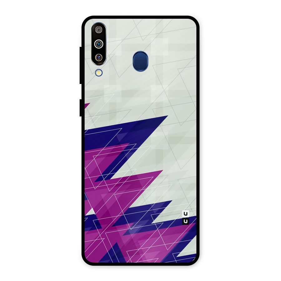 Sharp Abstract Design Metal Back Case for Galaxy M30
