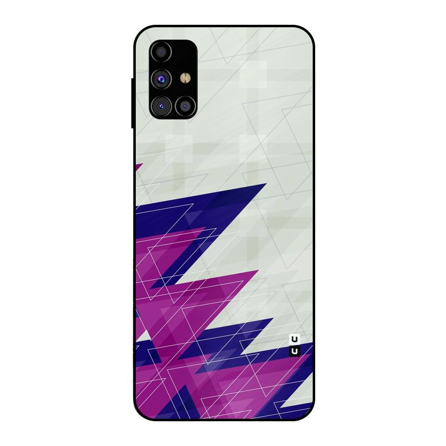 Sharp Abstract Design Metal Back Case for Galaxy M31s