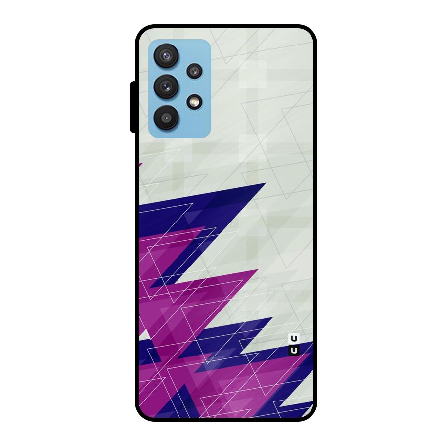 Sharp Abstract Design Metal Back Case for Galaxy M32 5G