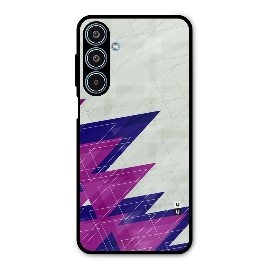 Sharp Abstract Design Metal Back Case for Galaxy M35