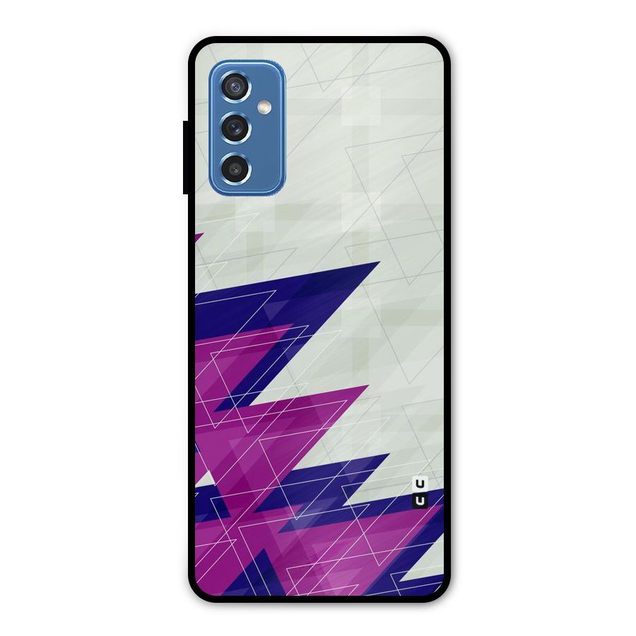 Sharp Abstract Design Metal Back Case for Galaxy M52 5G