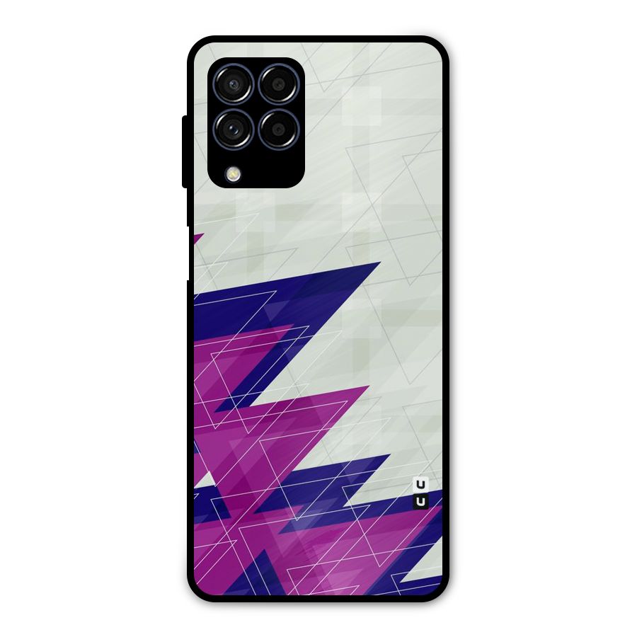 Sharp Abstract Design Metal Back Case for Galaxy M53 5G