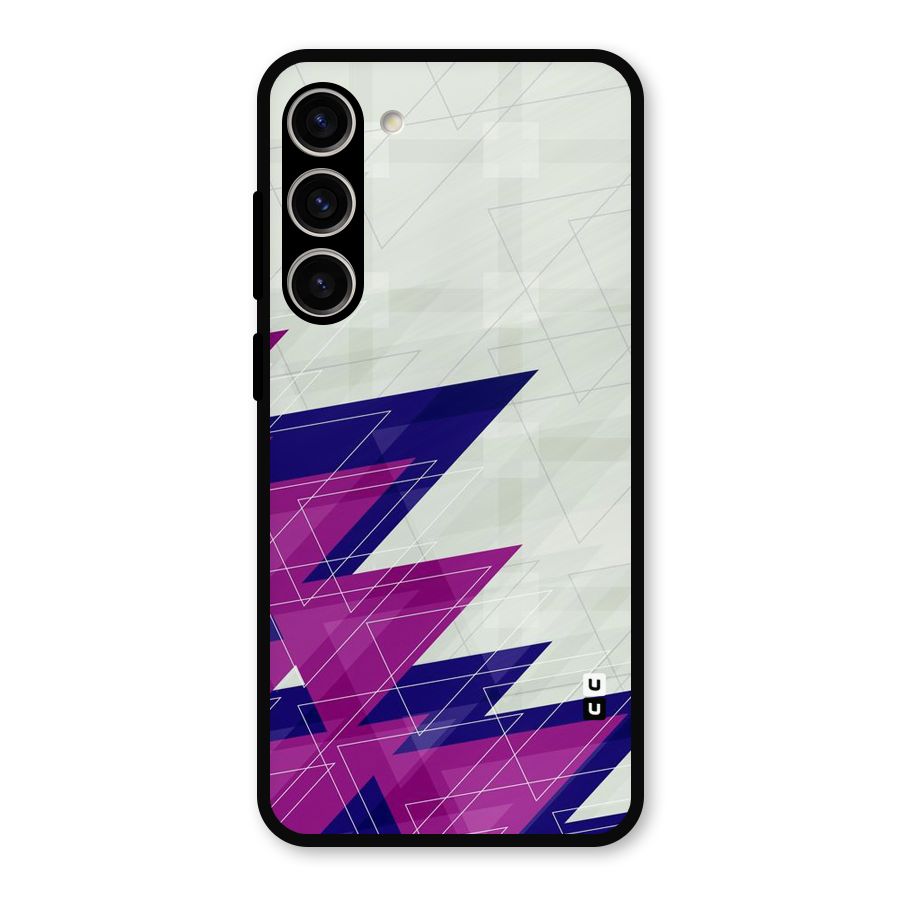 Sharp Abstract Design Metal Back Case for Galaxy S23 Plus