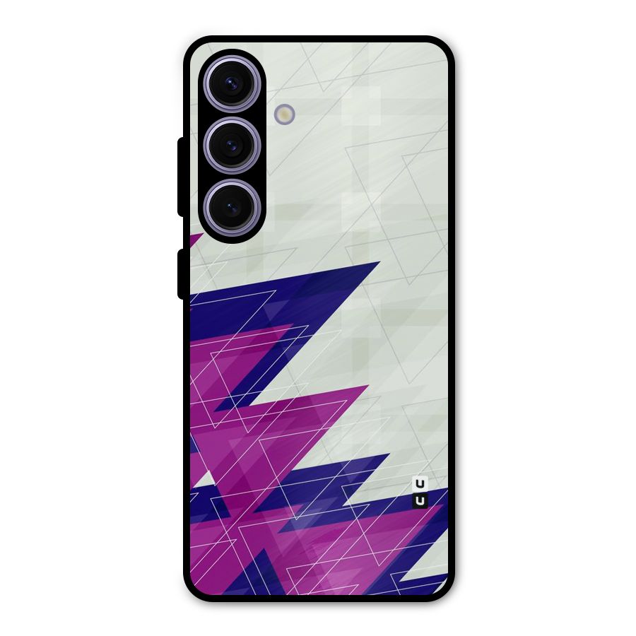 Sharp Abstract Design Metal Back Case for Galaxy S24