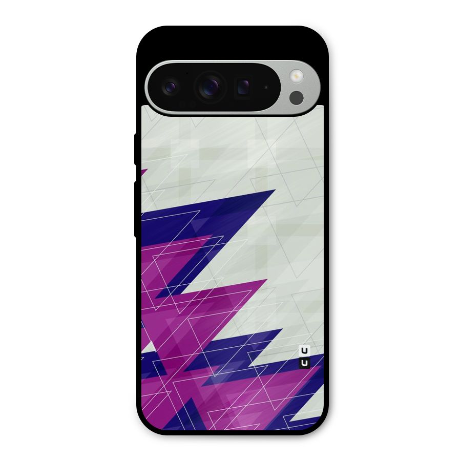 Sharp Abstract Design Metal Back Case for Google Pixel 9 Pro XL