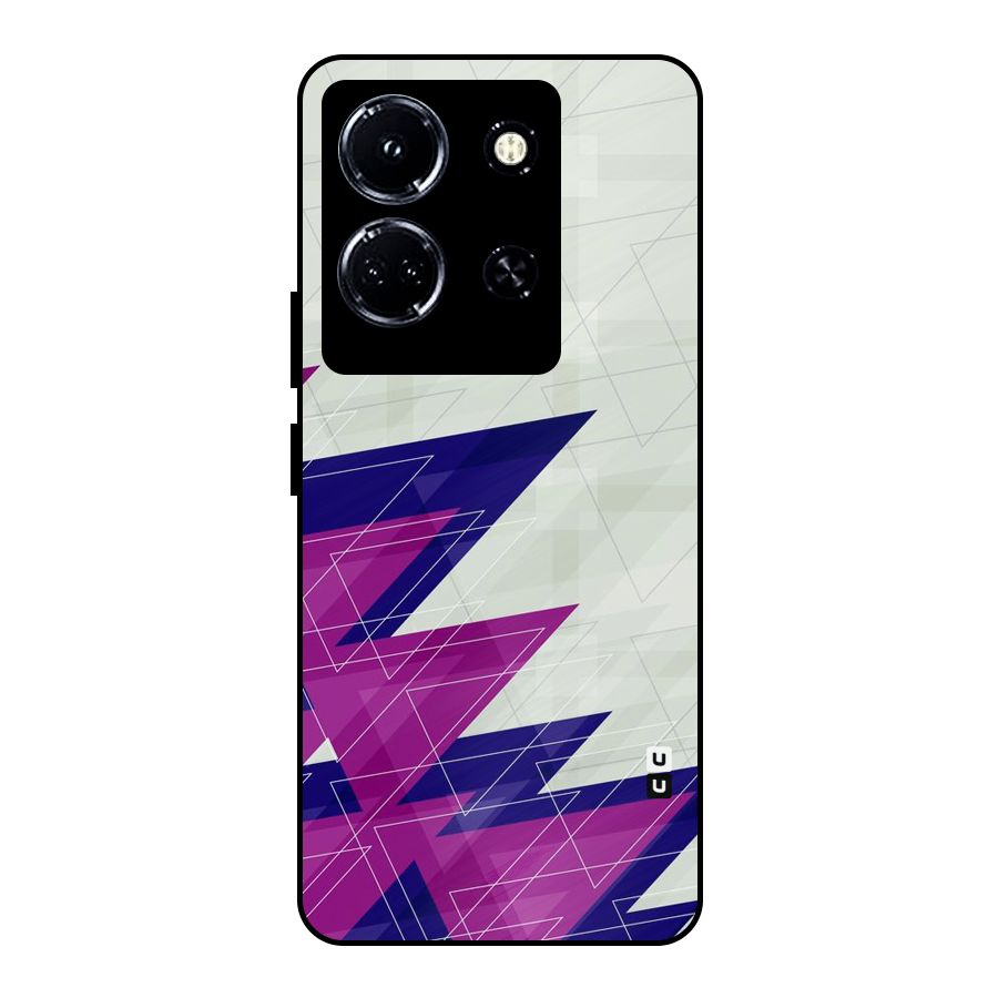 Sharp Abstract Design Metal Back Case for Infinix Note 30 5G
