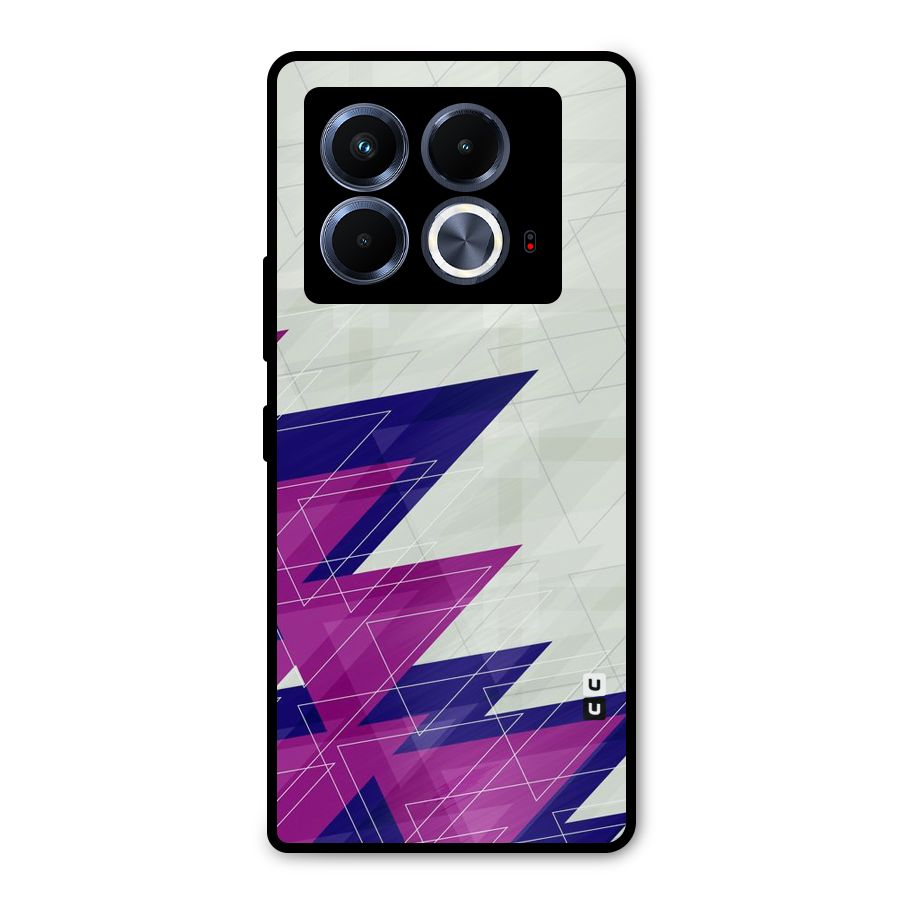 Sharp Abstract Design Metal Back Case for Infinix Note 40 5G
