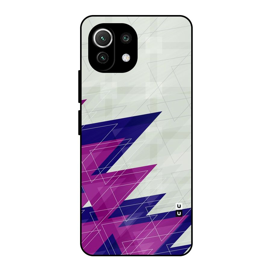 Sharp Abstract Design Metal Back Case for Mi 11 Lite NE 5G