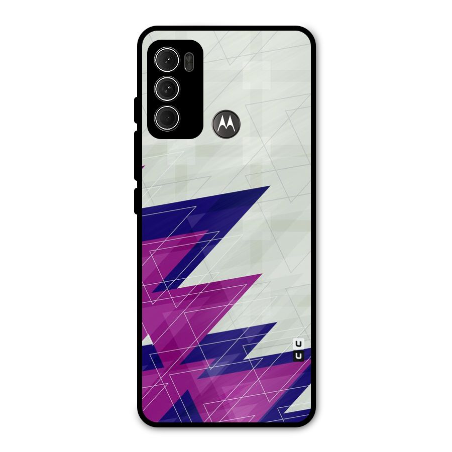 Sharp Abstract Design Metal Back Case for Moto G60