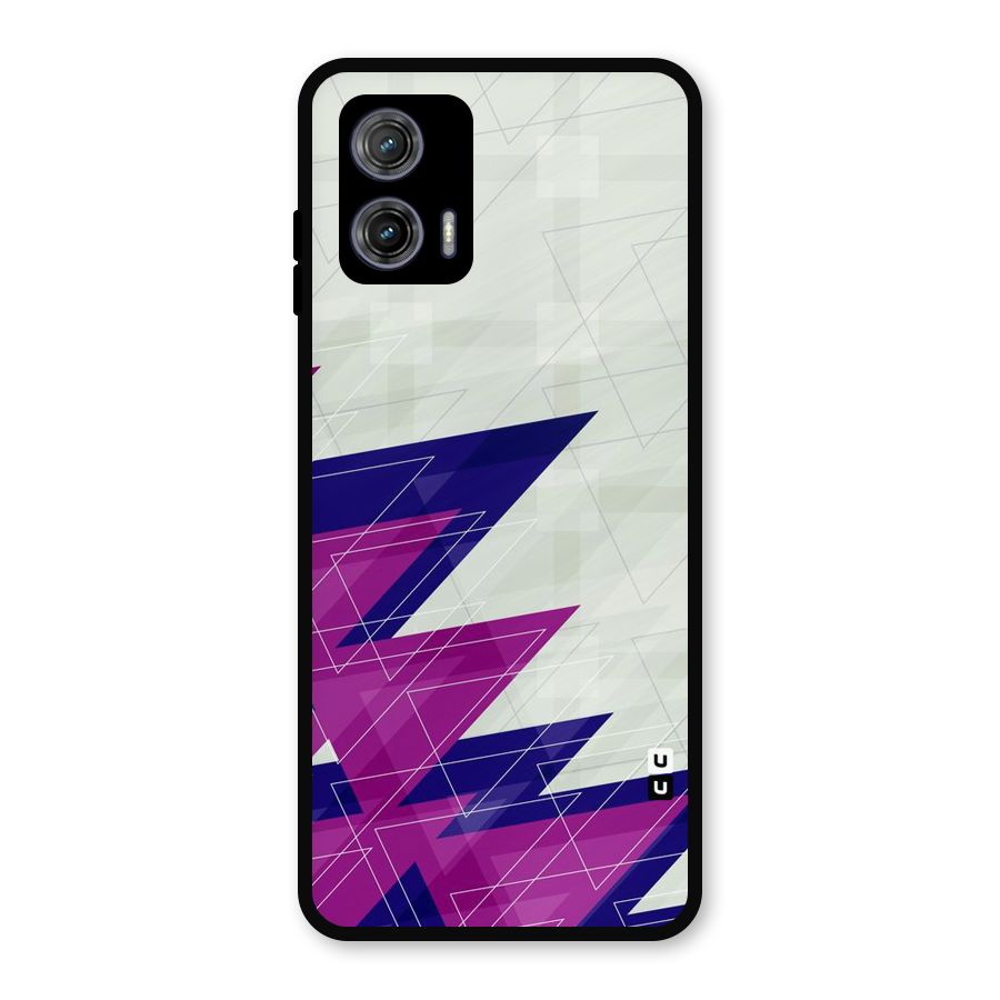 Sharp Abstract Design Metal Back Case for Moto G73