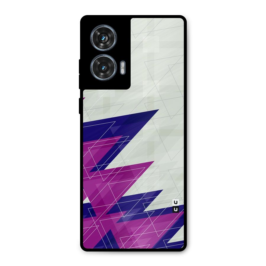 Sharp Abstract Design Metal Back Case for Motorola Edge 50 Fusion