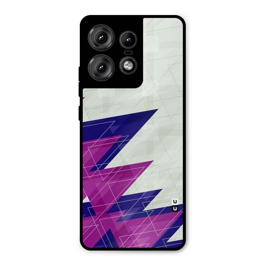 Sharp Abstract Design Metal Back Case for Motorola Edge 50 Pro