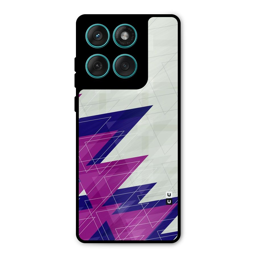 Sharp Abstract Design Metal Back Case for Motorola Edge 60 Fusion