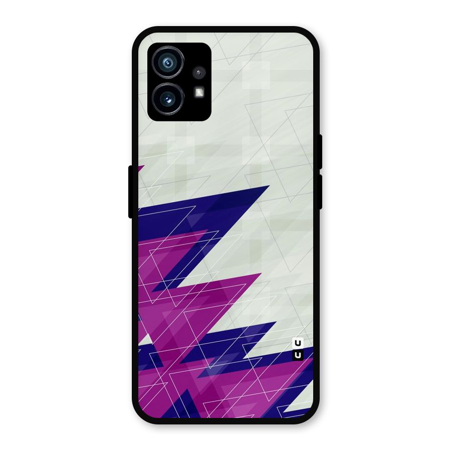 Sharp Abstract Design Metal Back Case for Nothing Phone 1