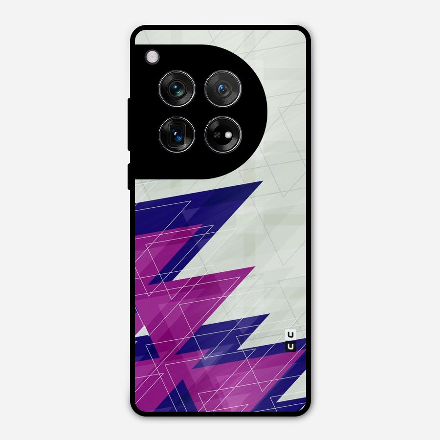 Sharp Abstract Design Metal Back Case for OnePlus 12
