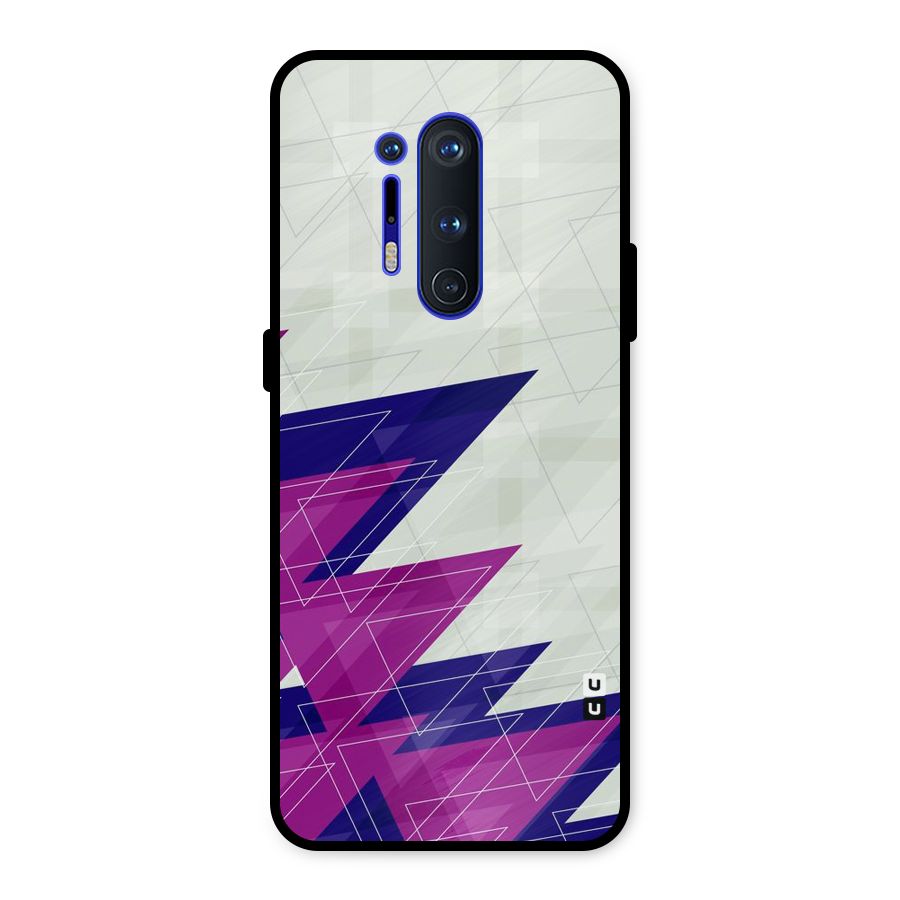 Sharp Abstract Design Metal Back Case for OnePlus 8 Pro