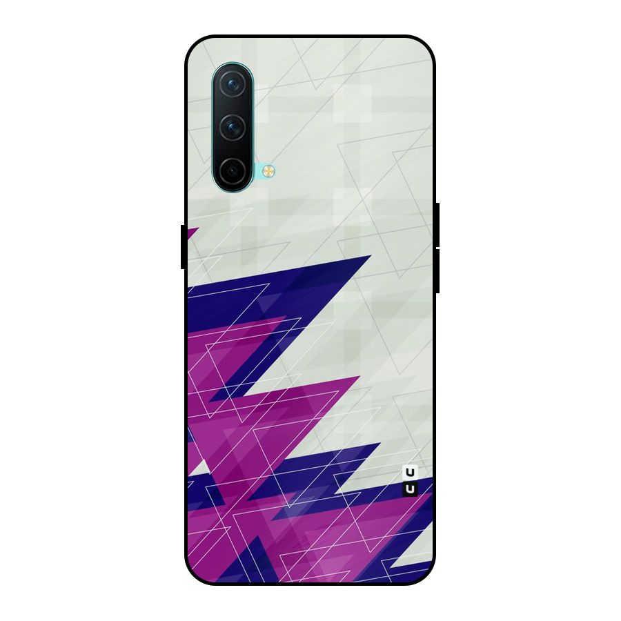 Sharp Abstract Design Metal Back Case for OnePlus Nord CE 5G
