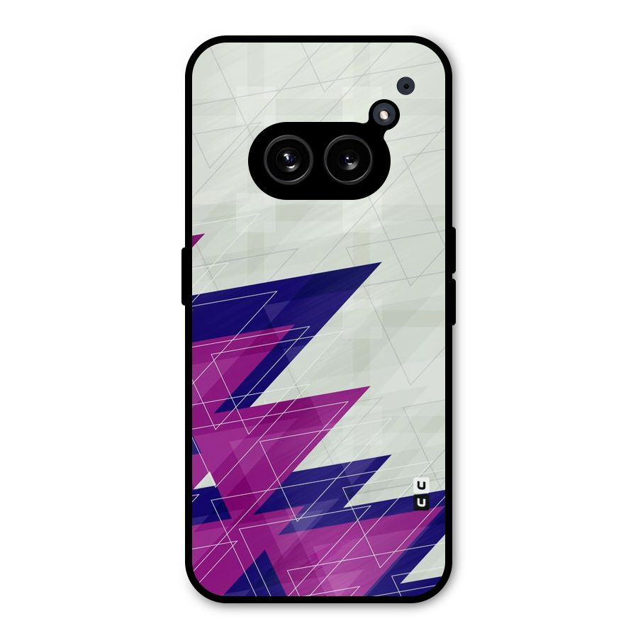 Sharp Abstract Design Metal Back Case for Nothing Phone 2a