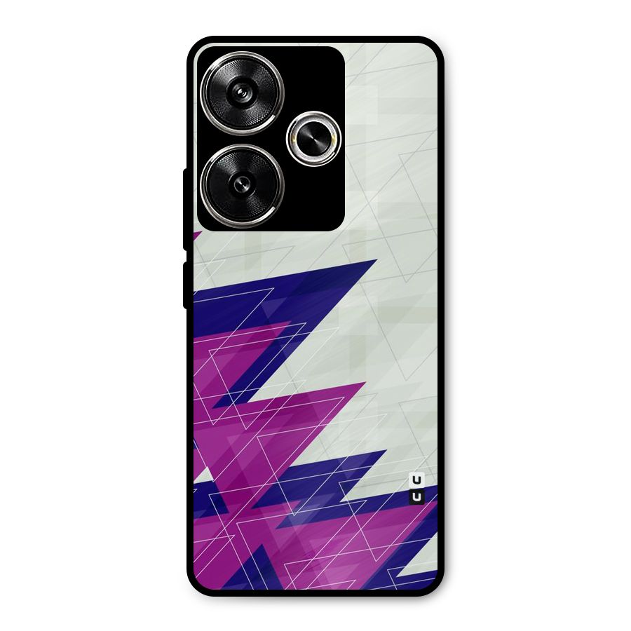Sharp Abstract Design Metal Back Case for Poco F6