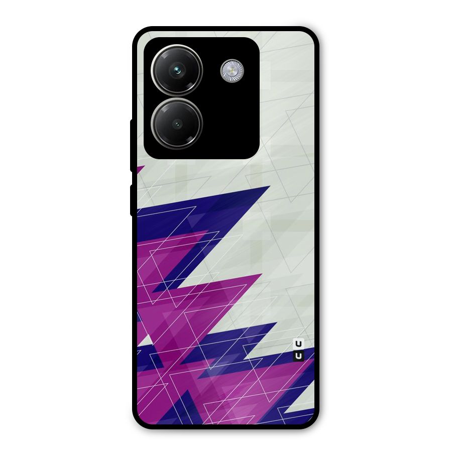 Sharp Abstract Design Metal Back Case for Poco M7 Pro 5G