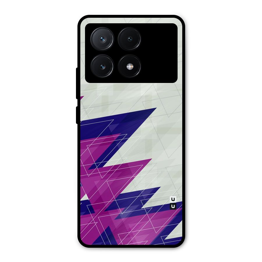 Sharp Abstract Design Metal Back Case for Poco X6 Pro