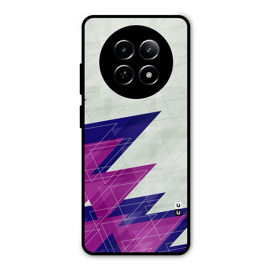 Sharp Abstract Design Metal Back Case for Realme 13