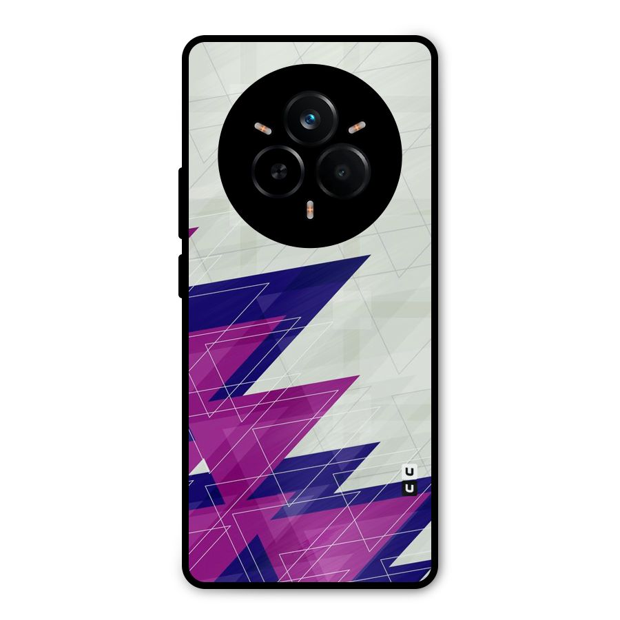 Sharp Abstract Design Metal Back Case for Realme 14 Pro